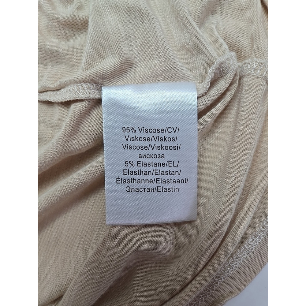 Marble S Beige Waterfall Cardigan Lightweight Open Front Stretch Layer - Picture 4 of 7
